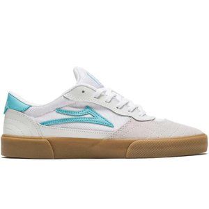 LAKAI Cambridge - White/Teal Suede Shoes